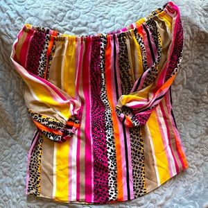 NY&Co Off the Shoulder Woman’s Blouse; Large